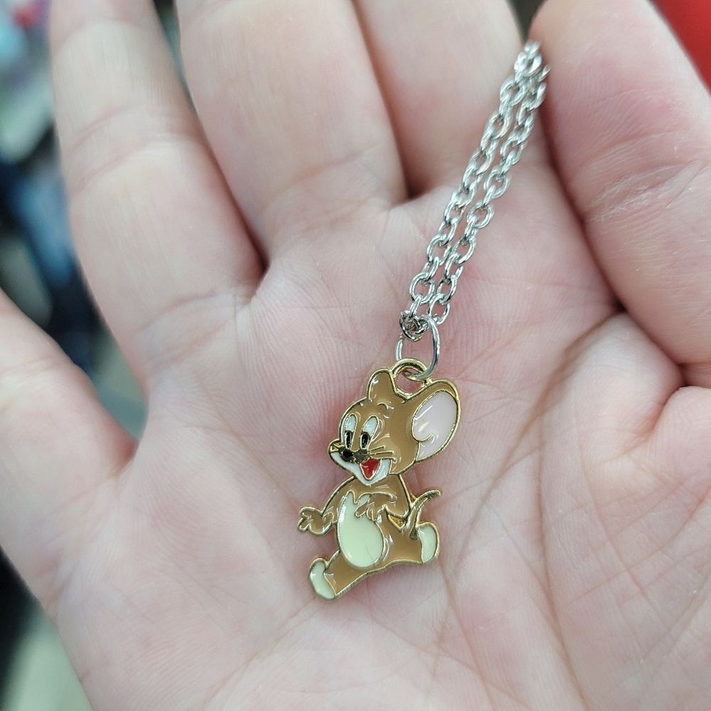 Brand New Tom & Jerry Silver Necklace #1